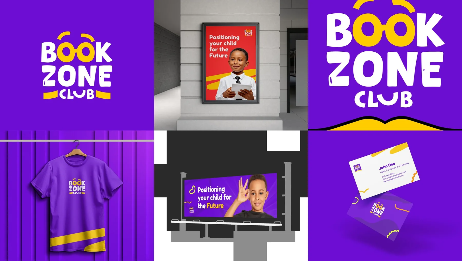 Full brand identity for BookZone Club