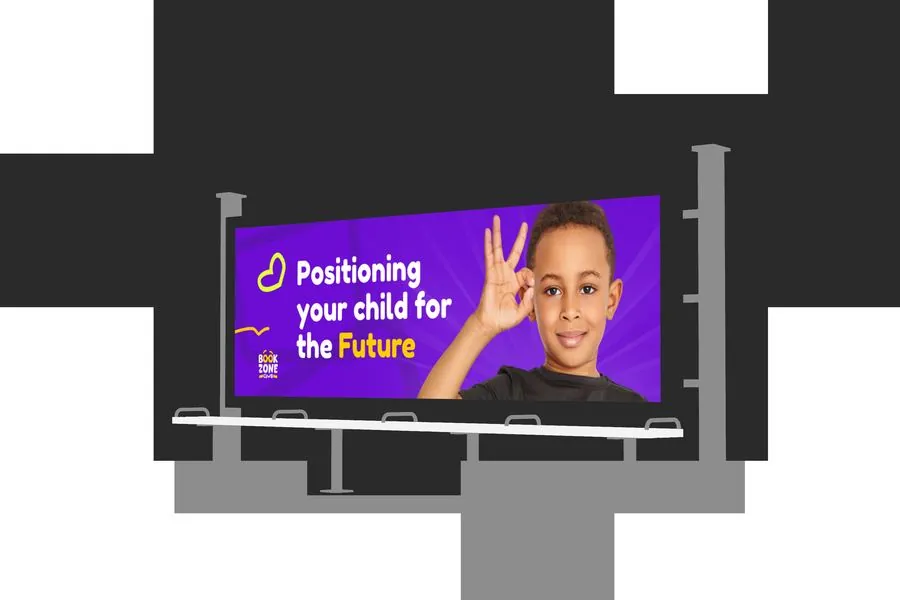 Positioning your child for the future billboard ad
