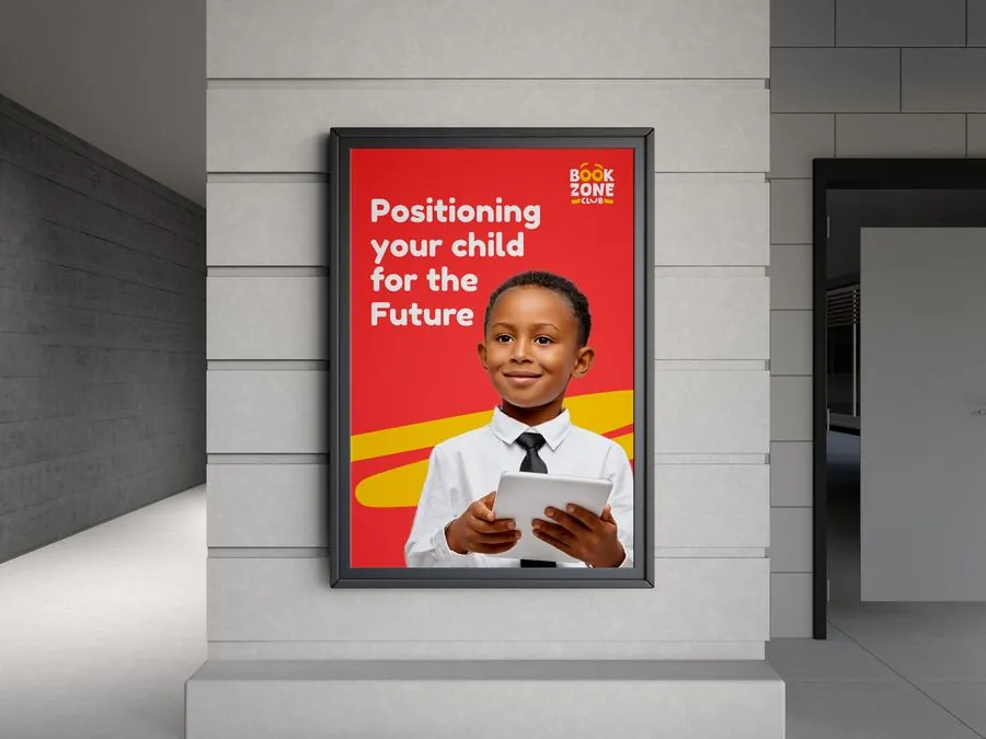 Positioning your child for the future poster ad