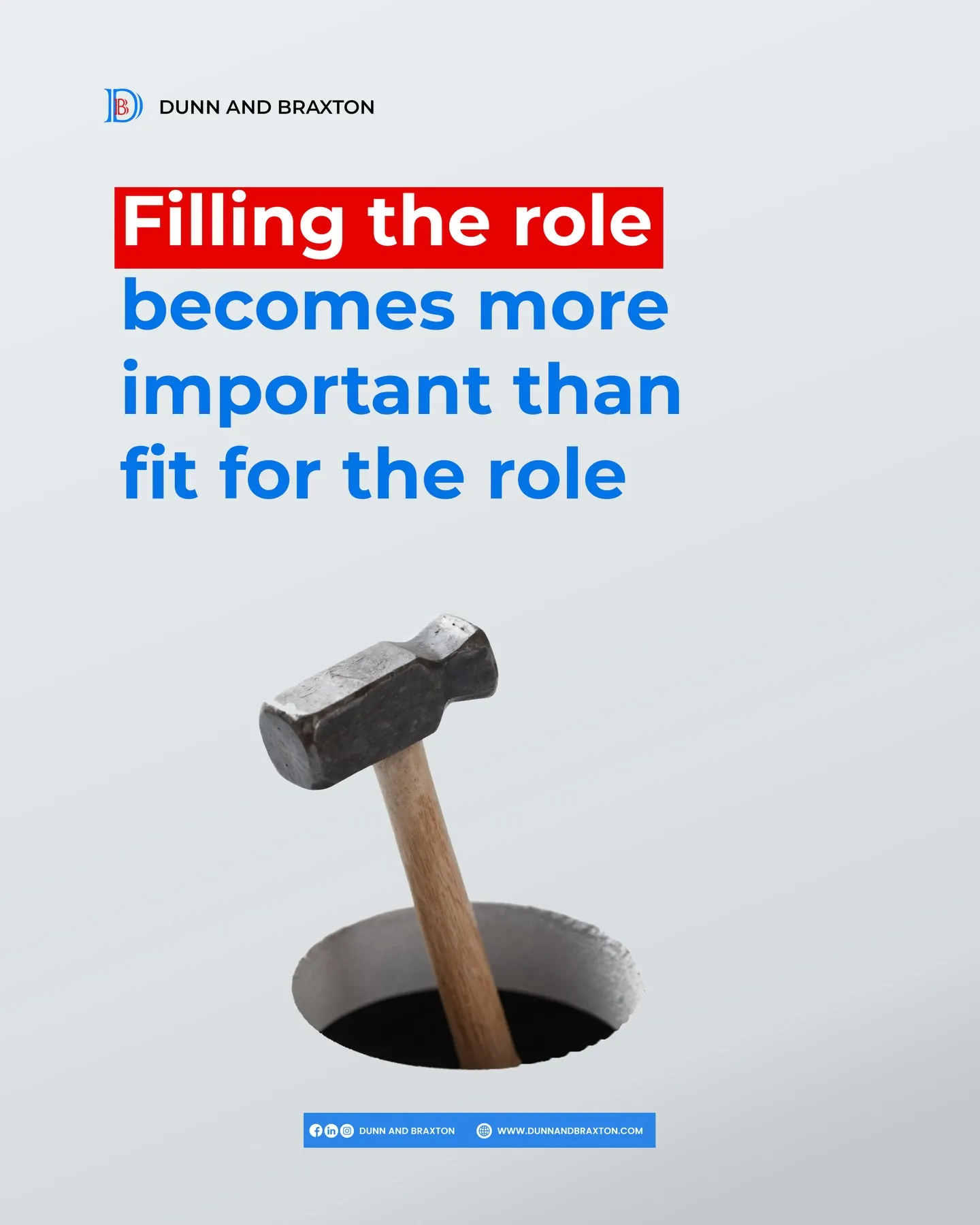 Filling the role vs fit for the role
