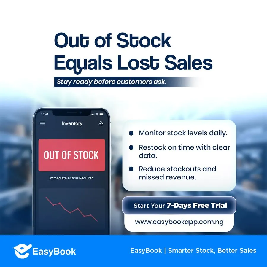 Out of Stock Equals Lost Sales ad