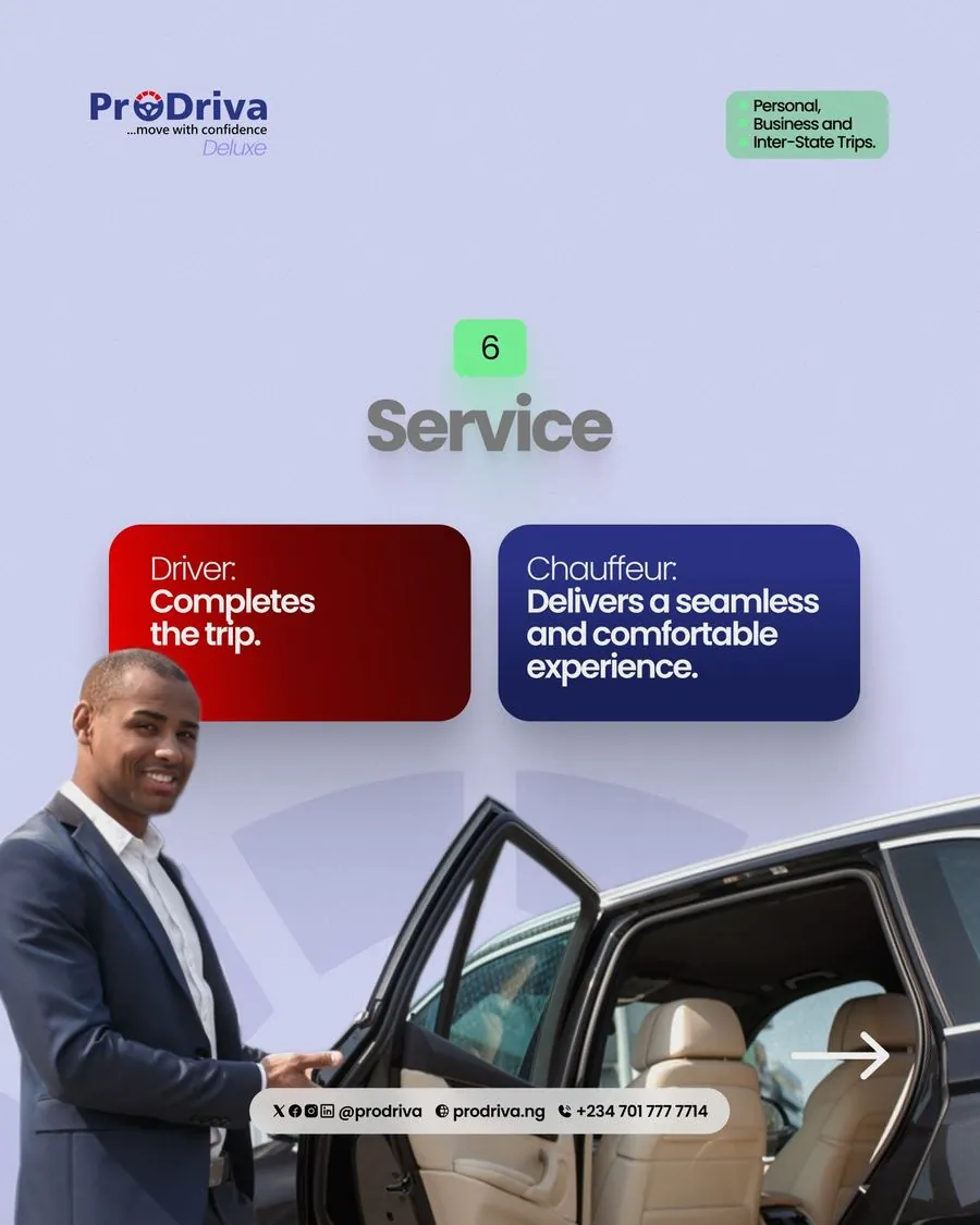 Service comparison slide