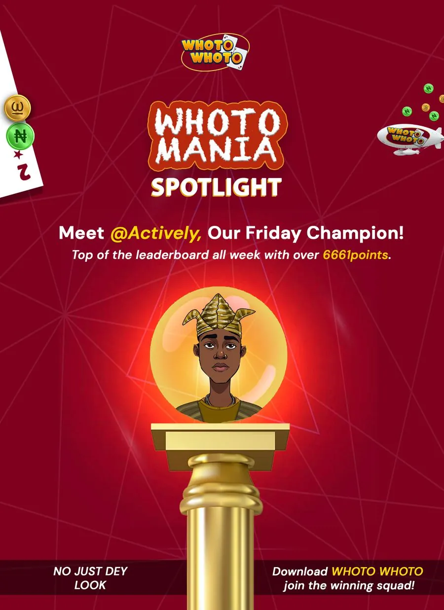 WhotoMania Spotlight weekly champion post
